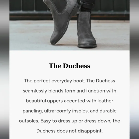 Thursday Boot Company DUCHESS Gray Chelsea Ankle Boot Bootie Barn Shoe Women 9.5